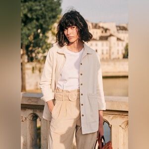Sezane Will Jacket Ecru Uni - Size XXS